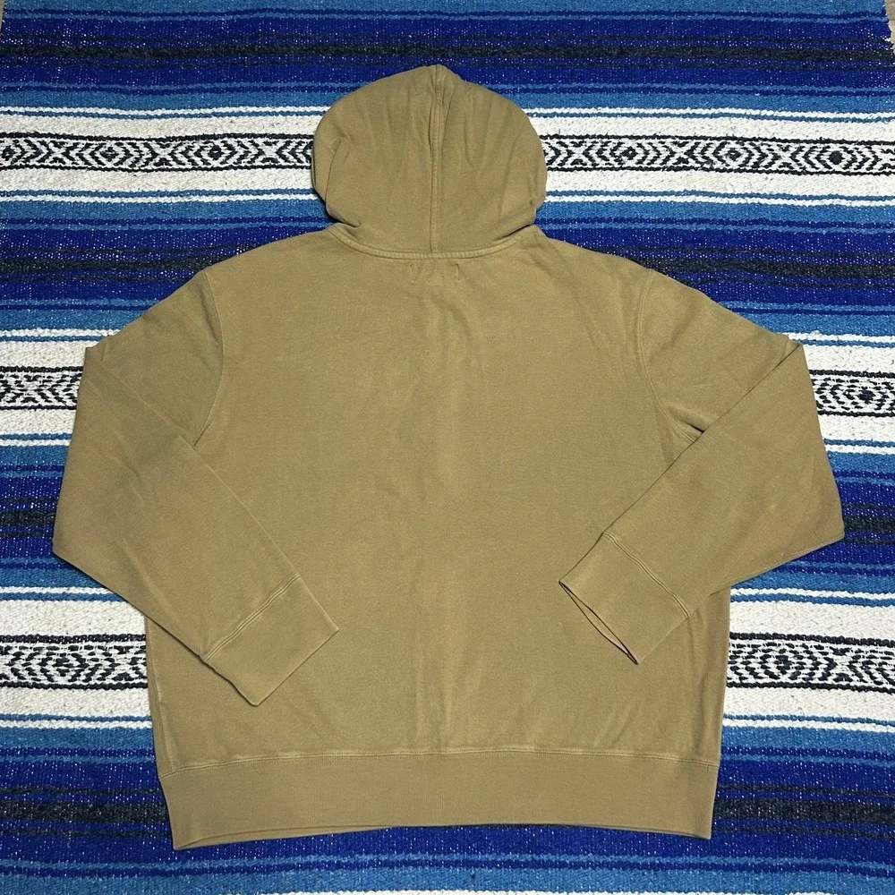 Vintage Y2K Polo Ralph Lauren Men's XL Full Zip Hoodie Brown Purple Pony